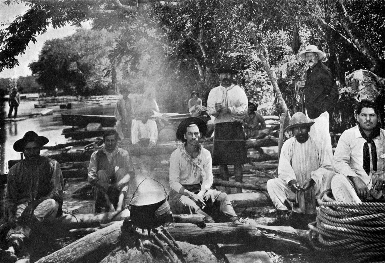 Főzés egy tutajon, Paraguay, 1911 alkotó: Unbekannt