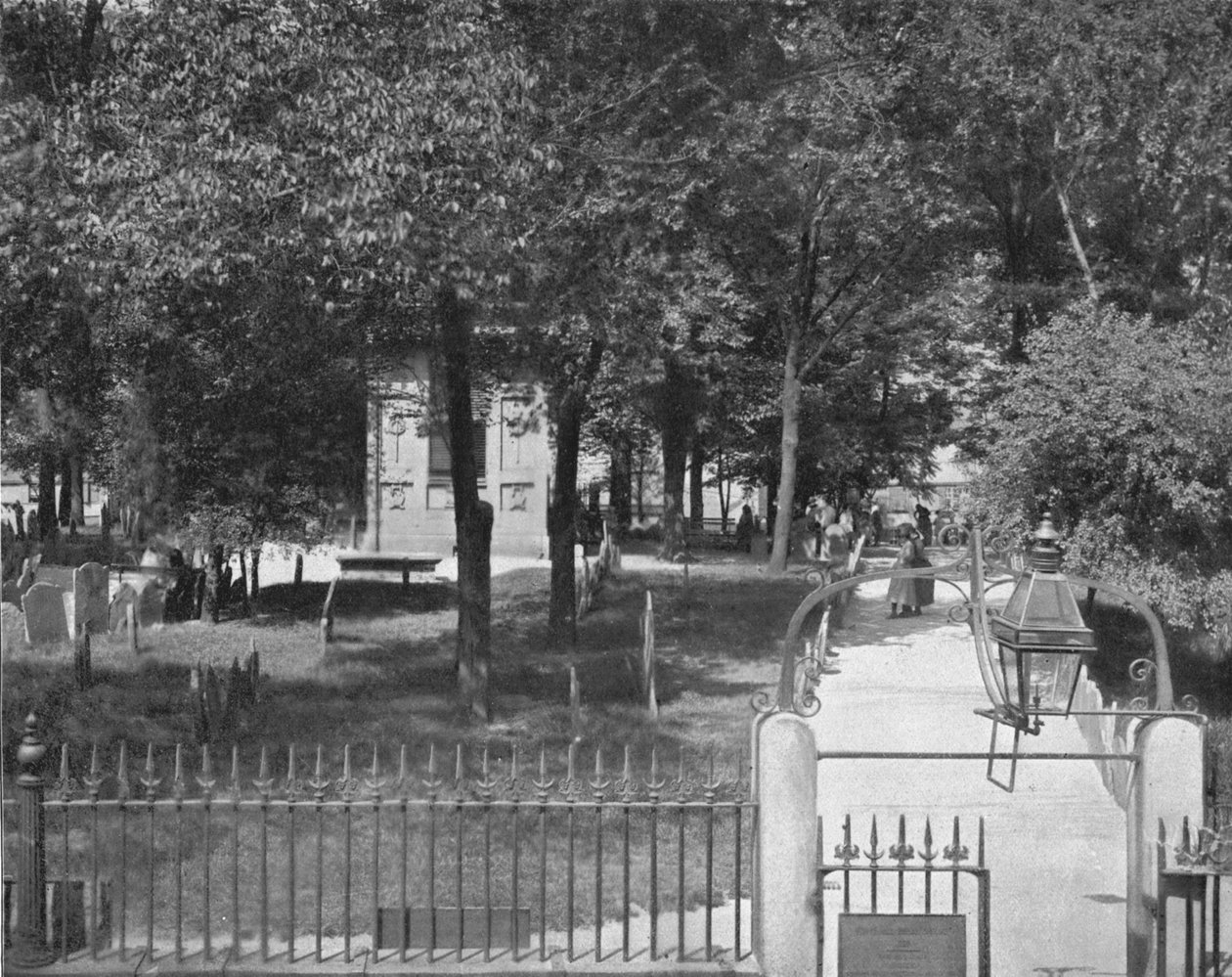 Copps Hill temető, Boston, USA, 1900. alkotó: Unbekannt