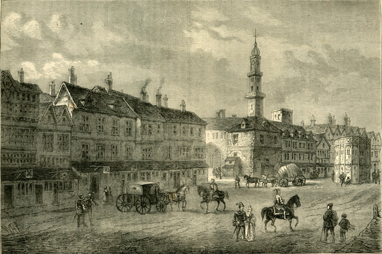 Cornhill 1630-ban, c1872. alkotó: Unbekannt