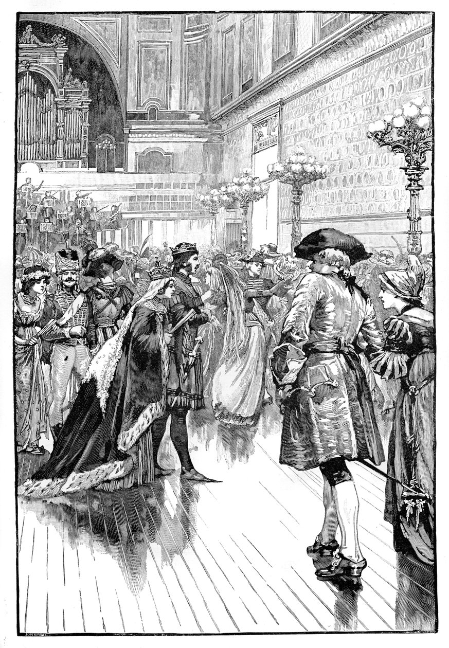 Jelmezbál a Buckingham-palotában, 1840-es évek, 1900 alkotó: Unbekannt