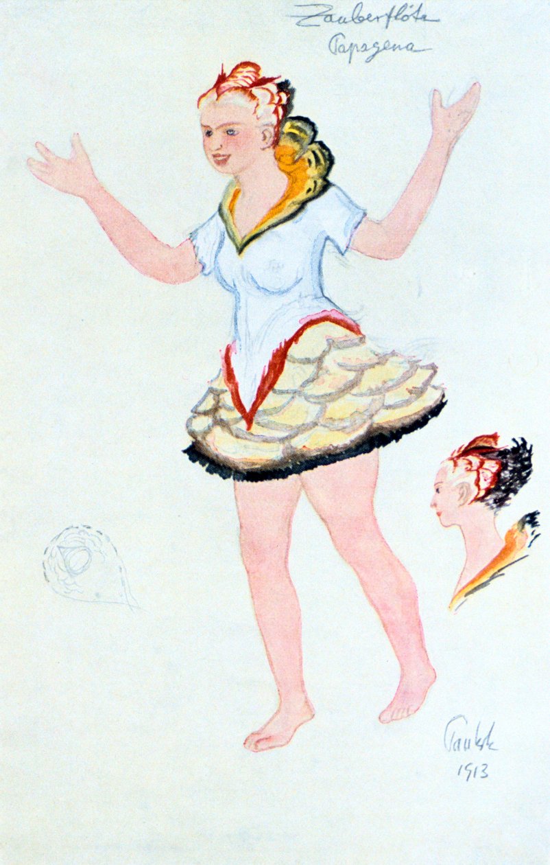 Papegena jelmezterve, 1913 alkotó: Unbekannt