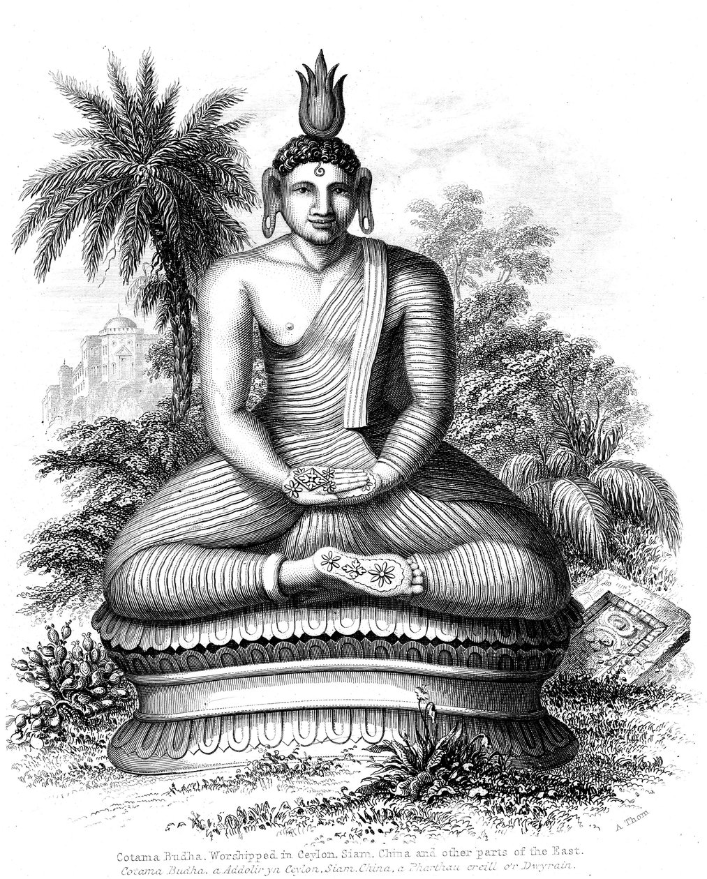 Cotama Buddha, 1880 alkotó: Unbekannt