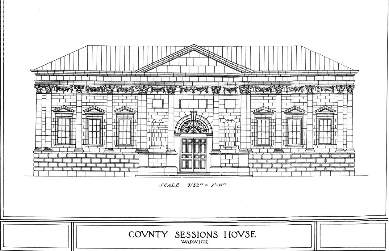 County Sessions House, Warwick, Warwickshire, 1924 alkotó: Unbekannt