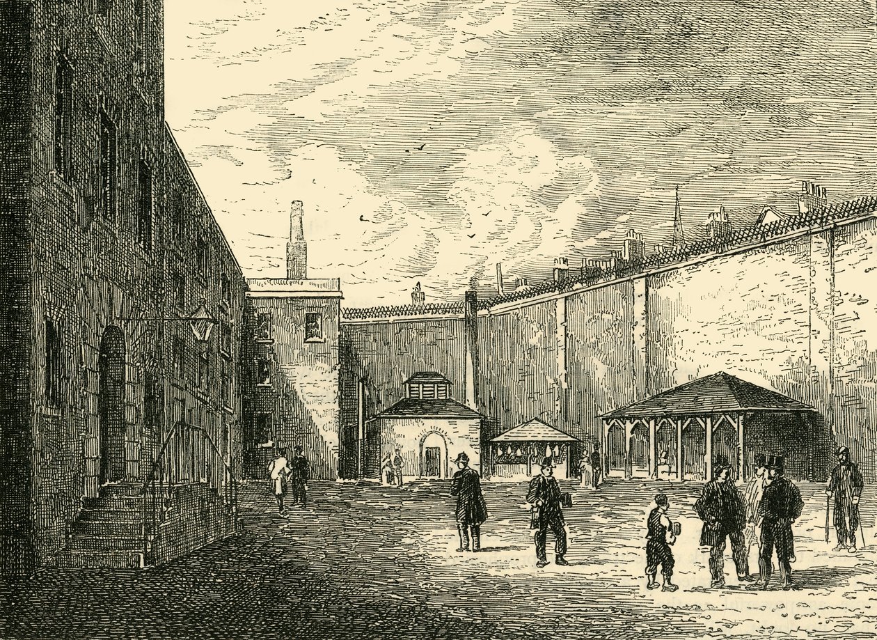 Udvar a Flotta börtönben, 1872. alkotó: Unbekannt
