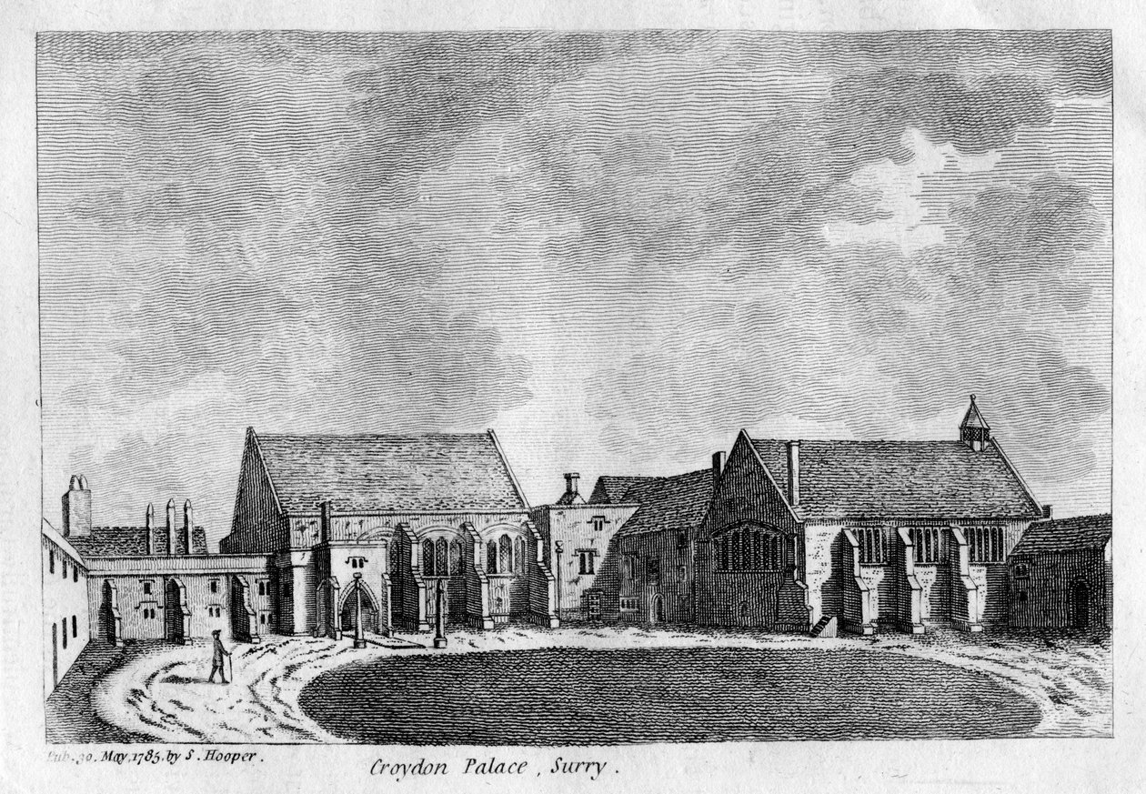 Croydon Palace, Surrey, 1785 alkotó: Unbekannt