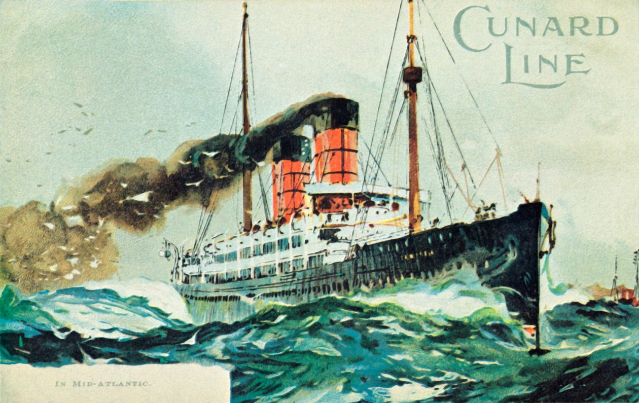 Cunard Line, In Mid-Atlantic, 1900. alkotó: Unbekannt