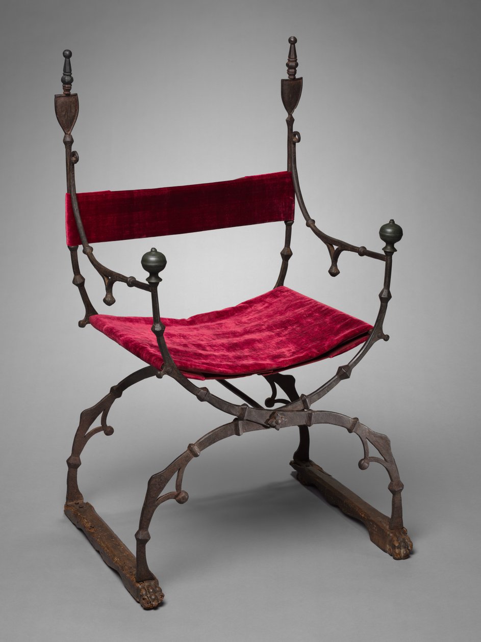 Curule összecsukható szék, c. 1450-1500. alkotó: Unbekannt