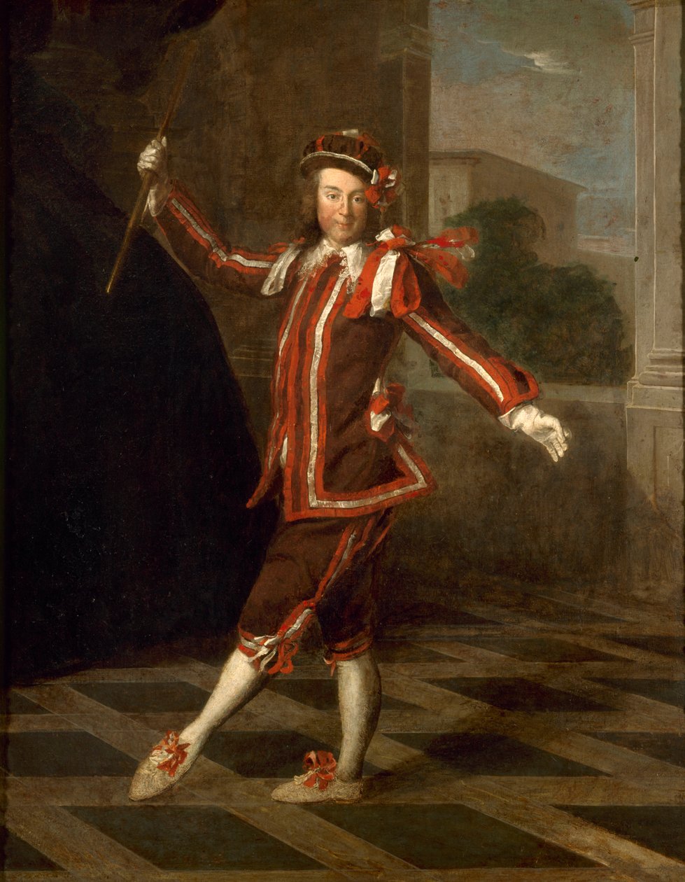 Mezzetin tánc, 1720 körül. alkotó: Unbekannt