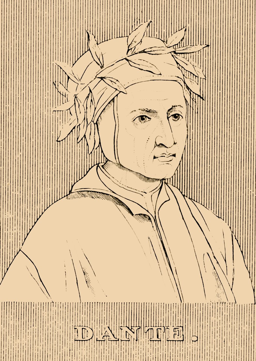 Dante, c1265-1321, 1830. alkotó: Unbekannt
