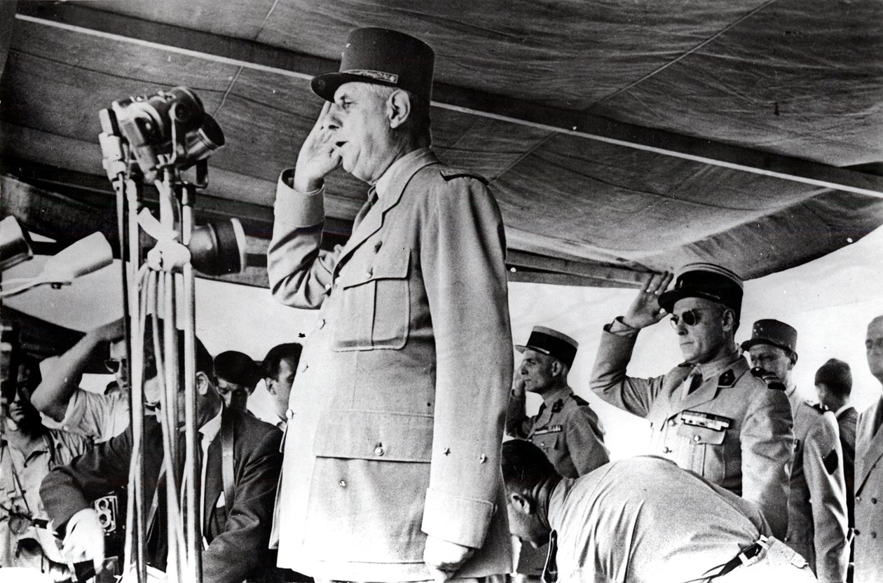De Gaulle Algériában, 1958. május alkotó: Unbekannt