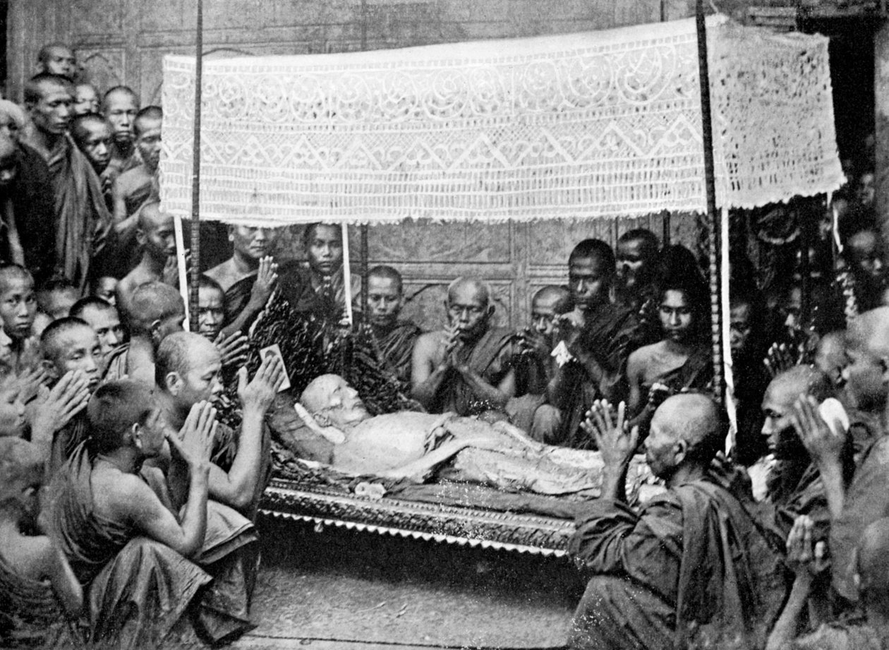 Halálozási szokások, Burma, 1920 alkotó: Unbekannt