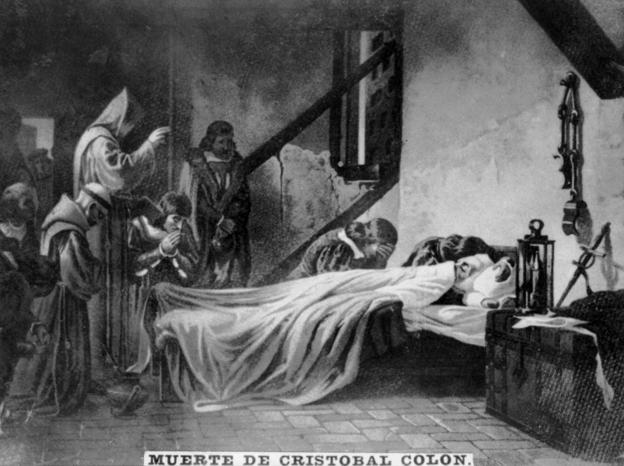 Kolumbusz Kristóf halála, 16. század, 1920-as évek alkotó: Unbekannt