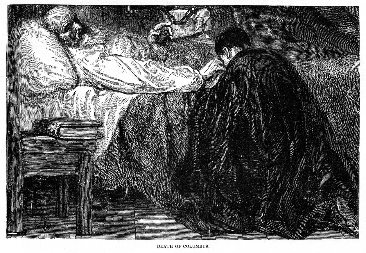 Kolumbusz Kristóf halála, 1506, 1872 alkotó: Unbekannt