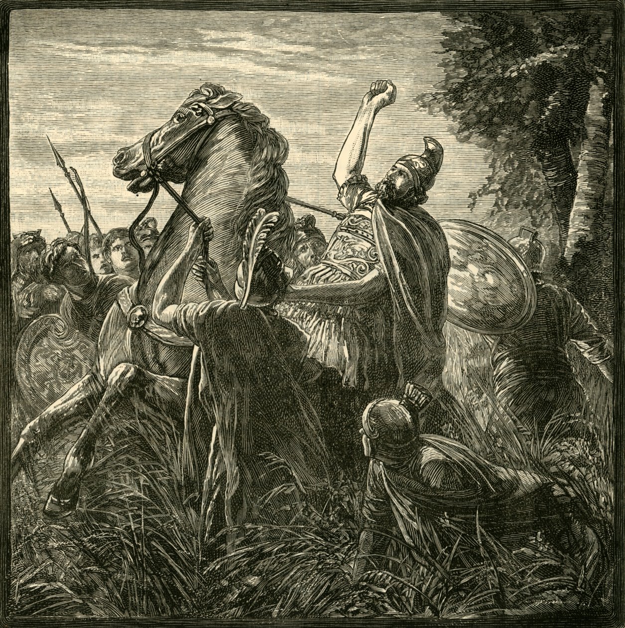 Crassus halála, 1890. alkotó: Unbekannt