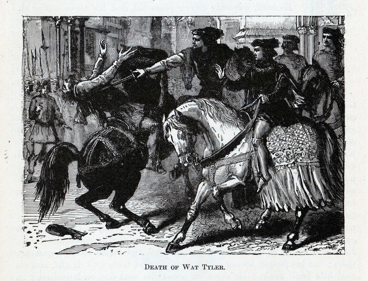Wat Tyler halála, 1882 alkotó: Unbekannt
