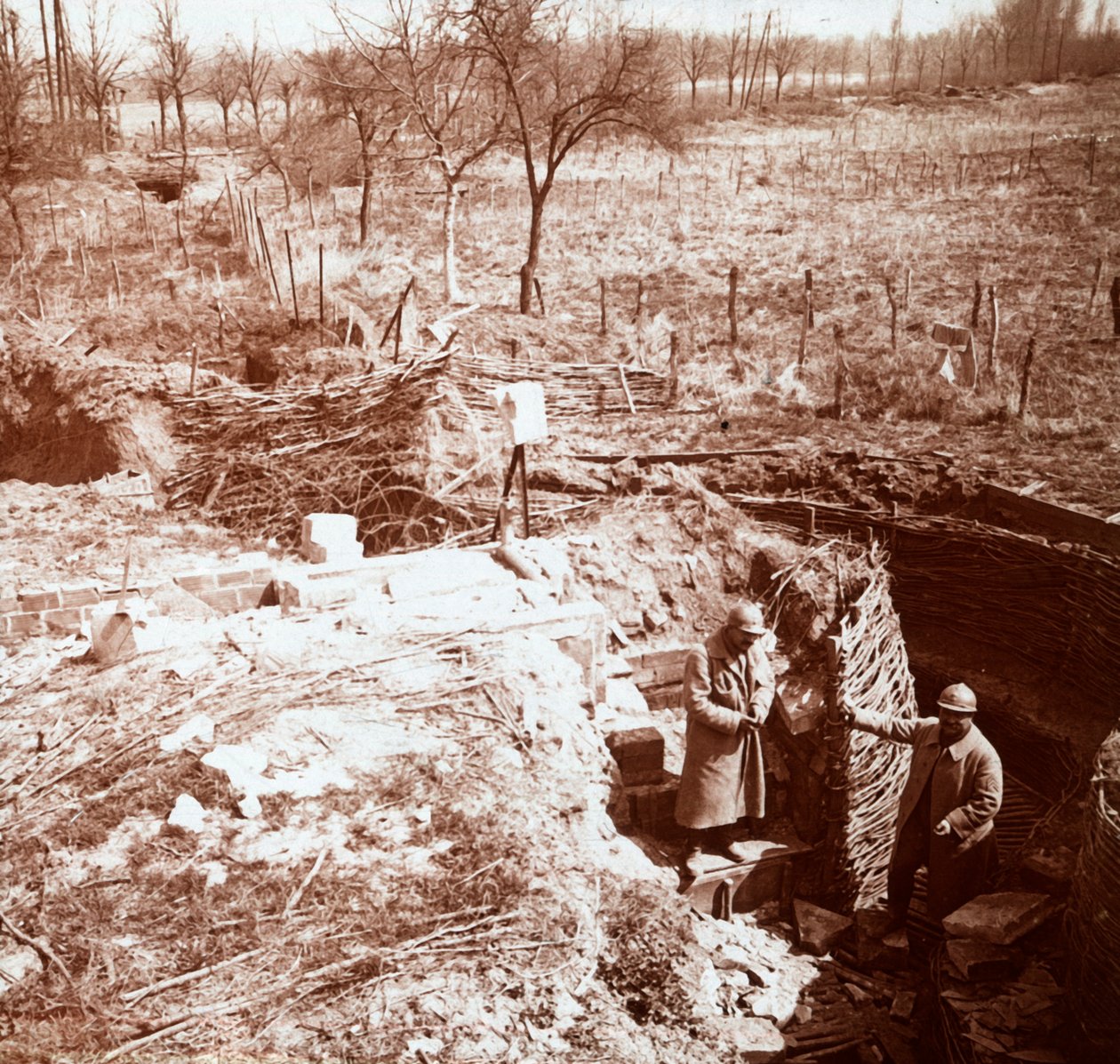 Védelem, Craonne, Észak-Franciaország, c1914-c1918 alkotó: Unbekannt
