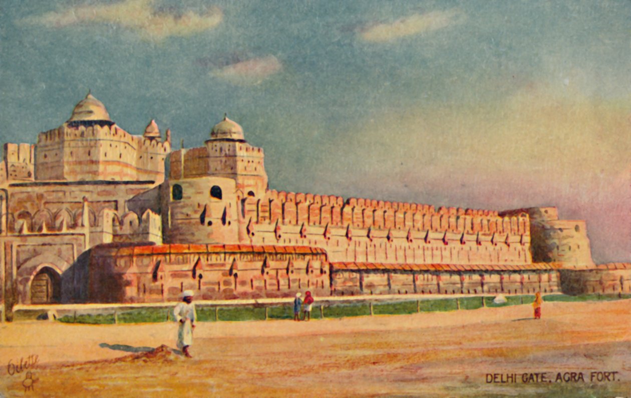 Delhi kapu, Agra erőd. alkotó: Unbekannt