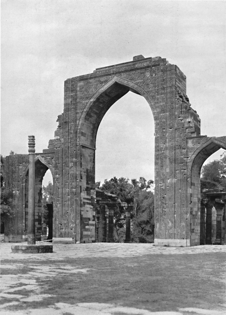 Delhi. A Kutub-mecset kapuja, 1910. alkotó: Unbekannt