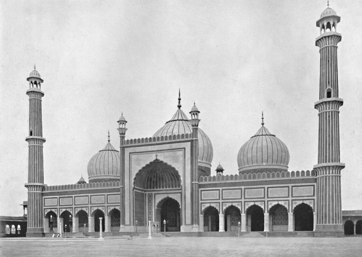 Delhi. A Jumma Musjid, 1910. alkotó: Unbekannt