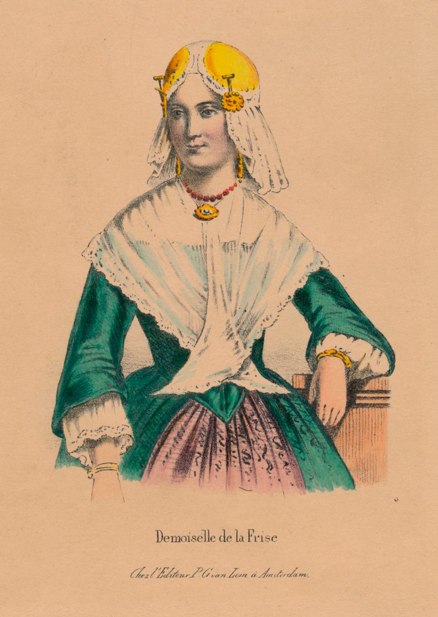 Friesland lánya, 1850-es évek. alkotó: Unbekannt