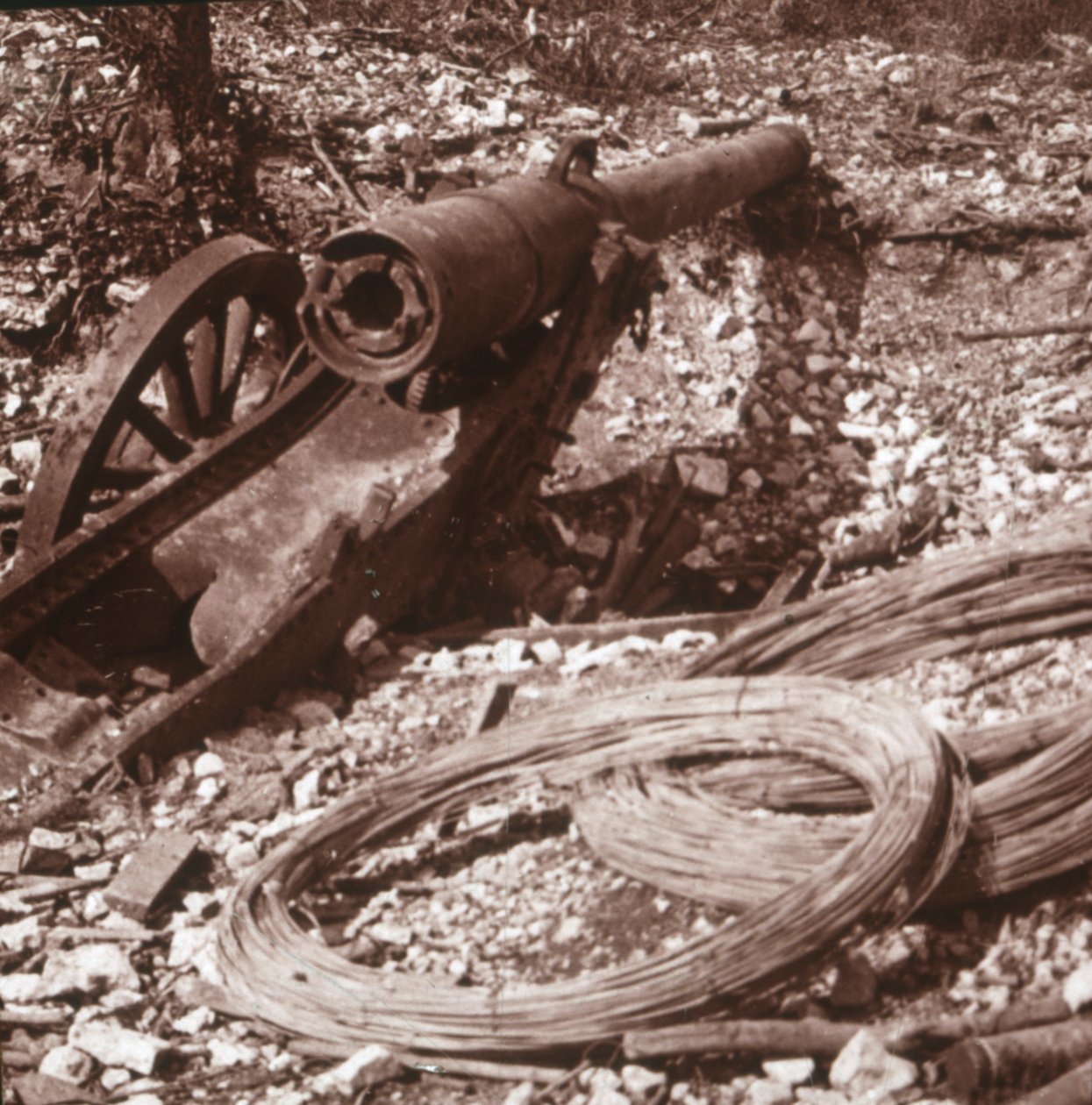 Megsemmisült 155-ös fegyver, c1917-c1918 alkotó: Unbekannt