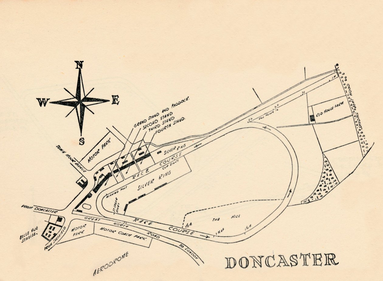 Doncaster versenypálya, 1940. alkotó: Unbekannt