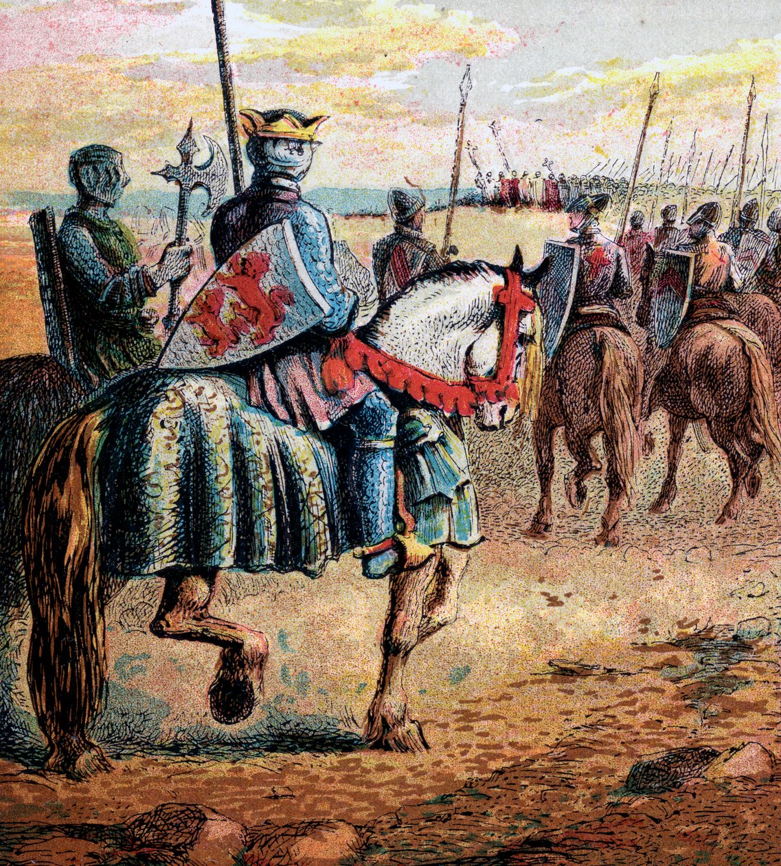 Róbert herceg Palesztinába megy, 11. század, 1850 körül alkotó: Unbekannt