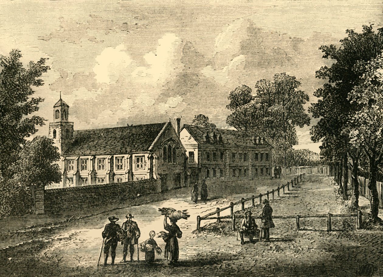 Dulwich College 1750-ben, 1878. alkotó: Unbekannt