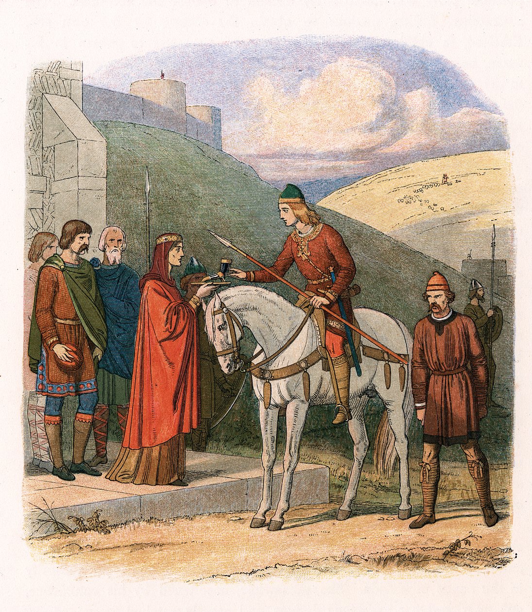 Edward, a vértanú, 10. századi angol király, 1860 körül alkotó: Unbekannt