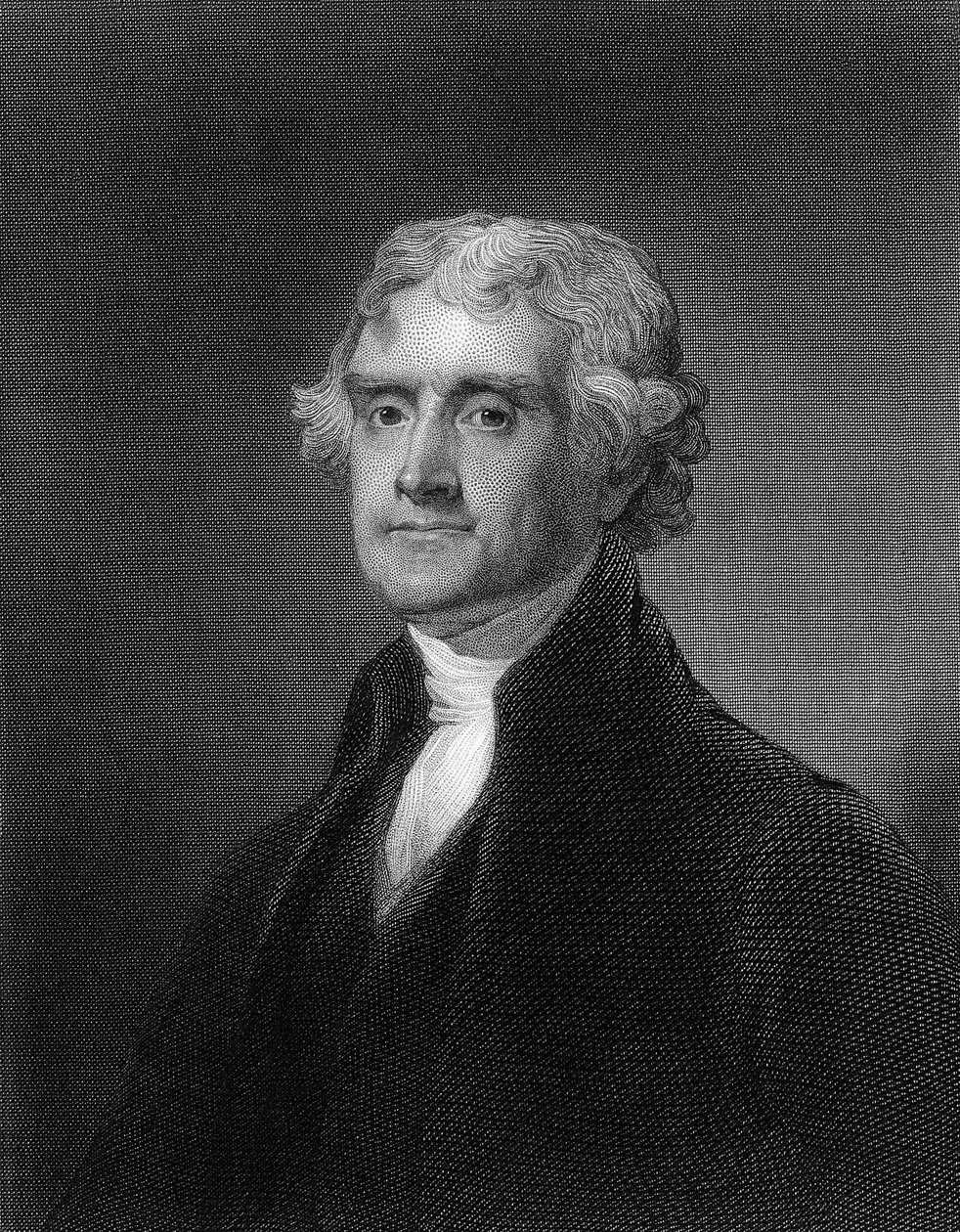 Thomas Jefferson metszet (f/w fotó) alkotó: Unbekannt