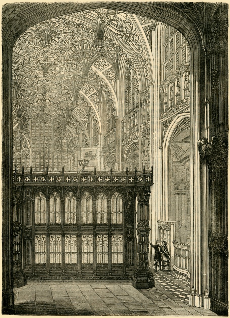 VII. Henrik király kápolnájának bejárata, 1881. alkotó: Unbekannt