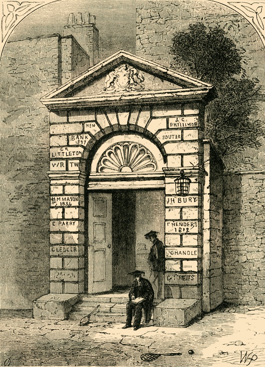 Bejárat a Westminster Iskolába, 1881. alkotó: Unbekannt