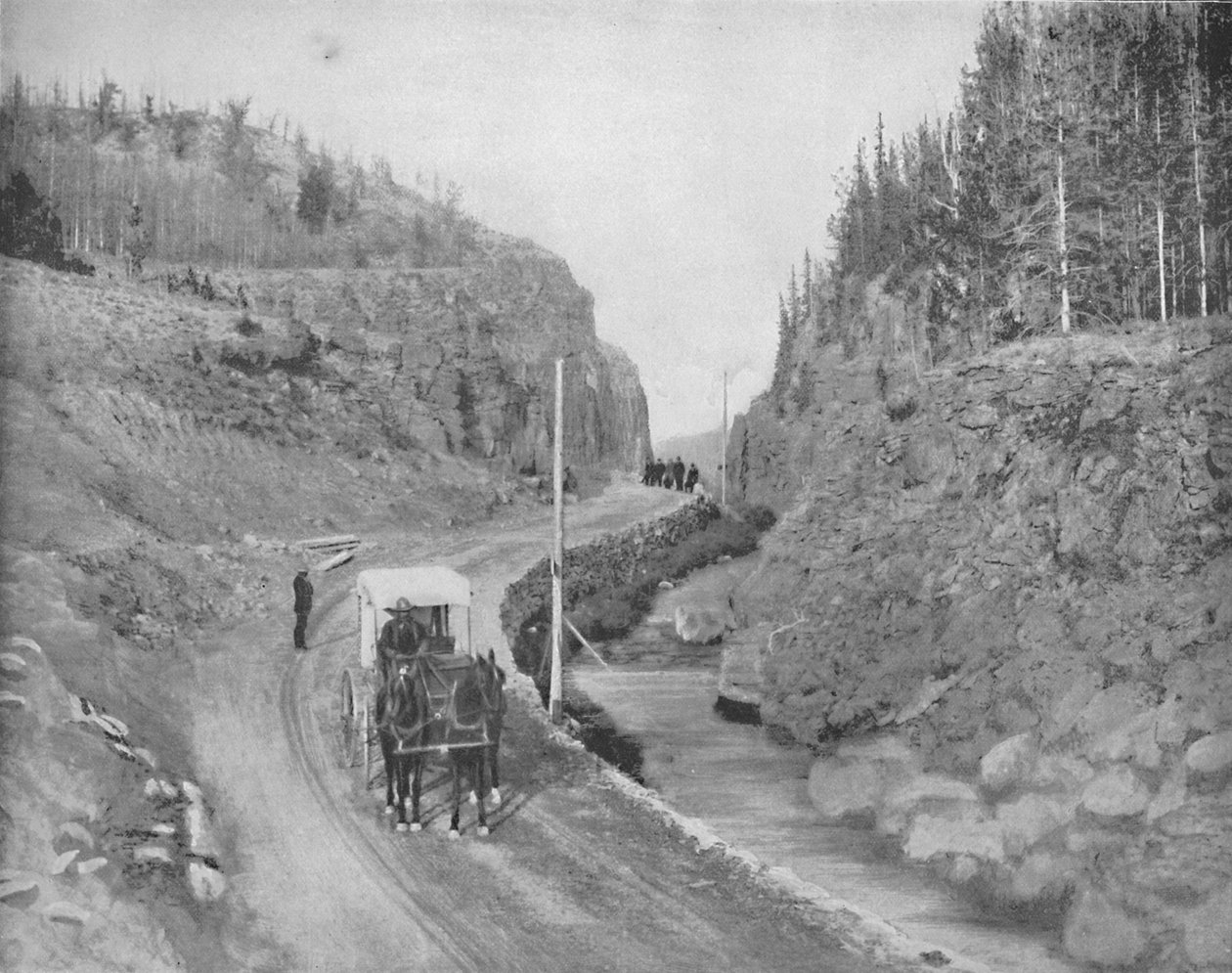Bejárat a Yellowstone Parkba, 1897. alkotó: Unbekannt
