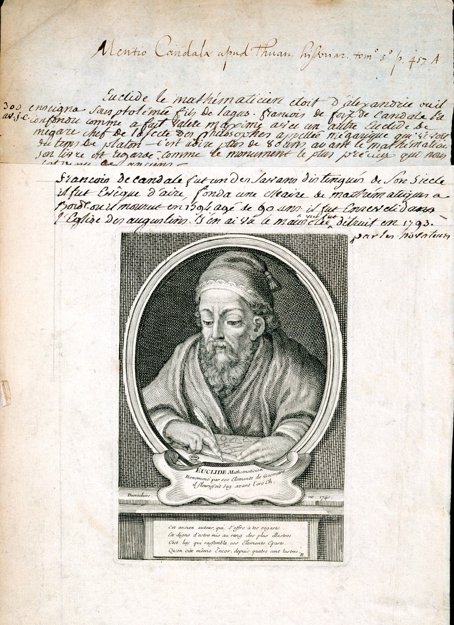 Euklidész, görög matematikus, 1740 alkotó: Unbekannt