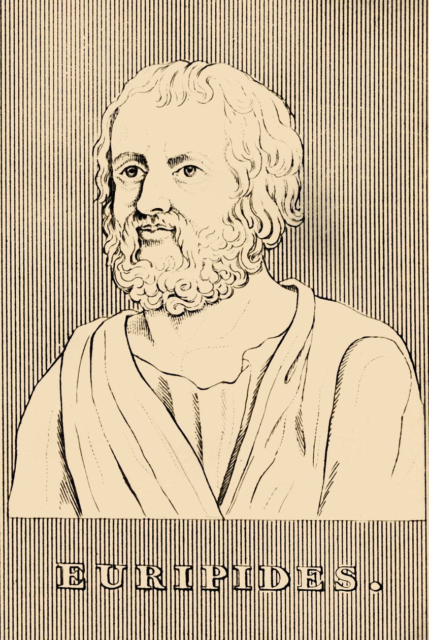 Euripidész, Kr.e. 480-406, 1830. alkotó: Unbekannt
