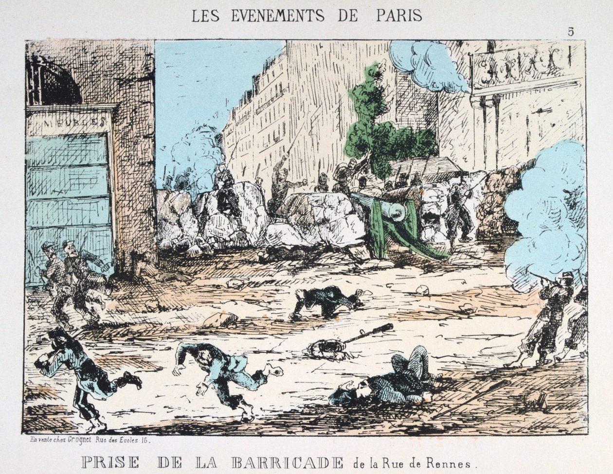 A párizsi kommün bukása, 1871 alkotó: Unbekannt