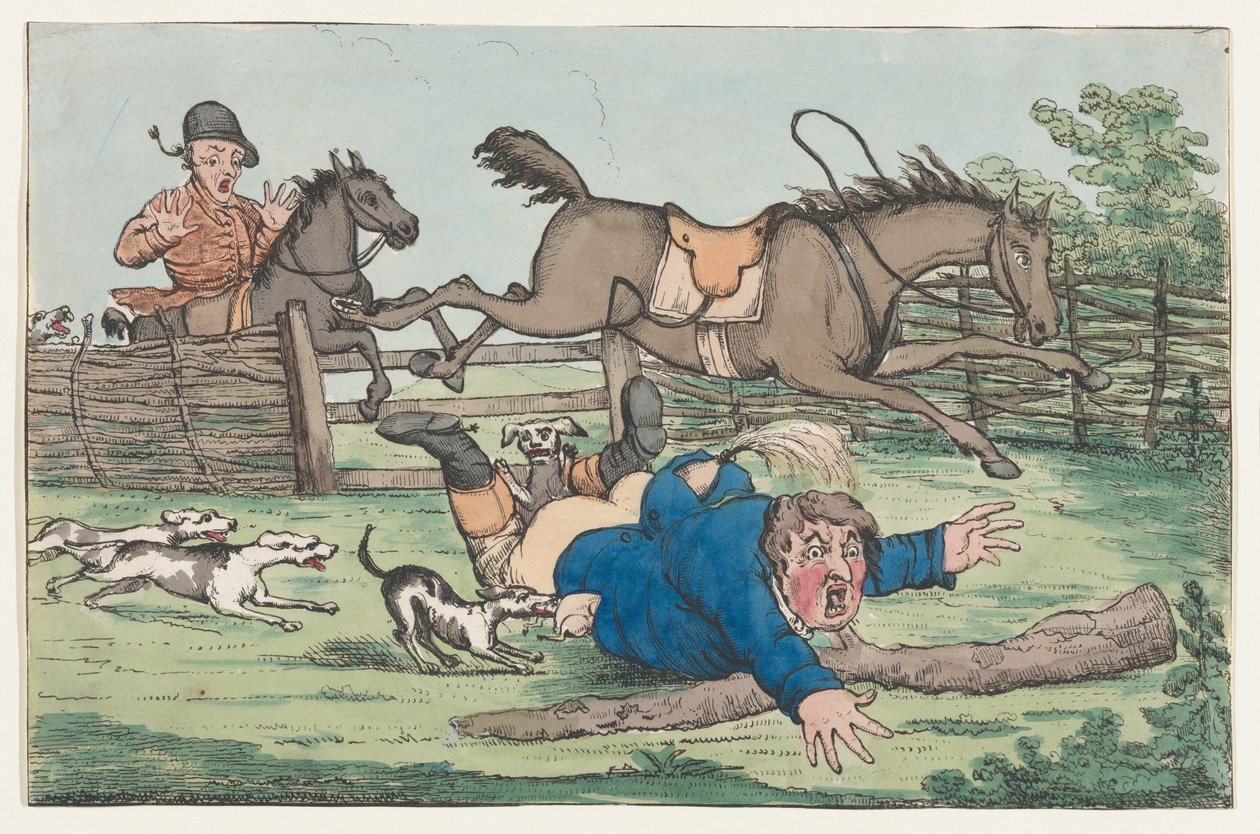 Bukott lovas, 1780-1820. alkotó: Unbekannt