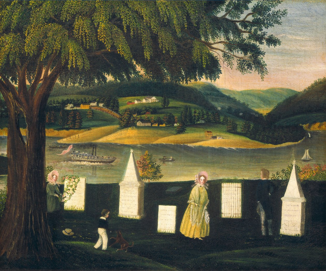 Családi temető, c. 1840. alkotó: Unbekannt