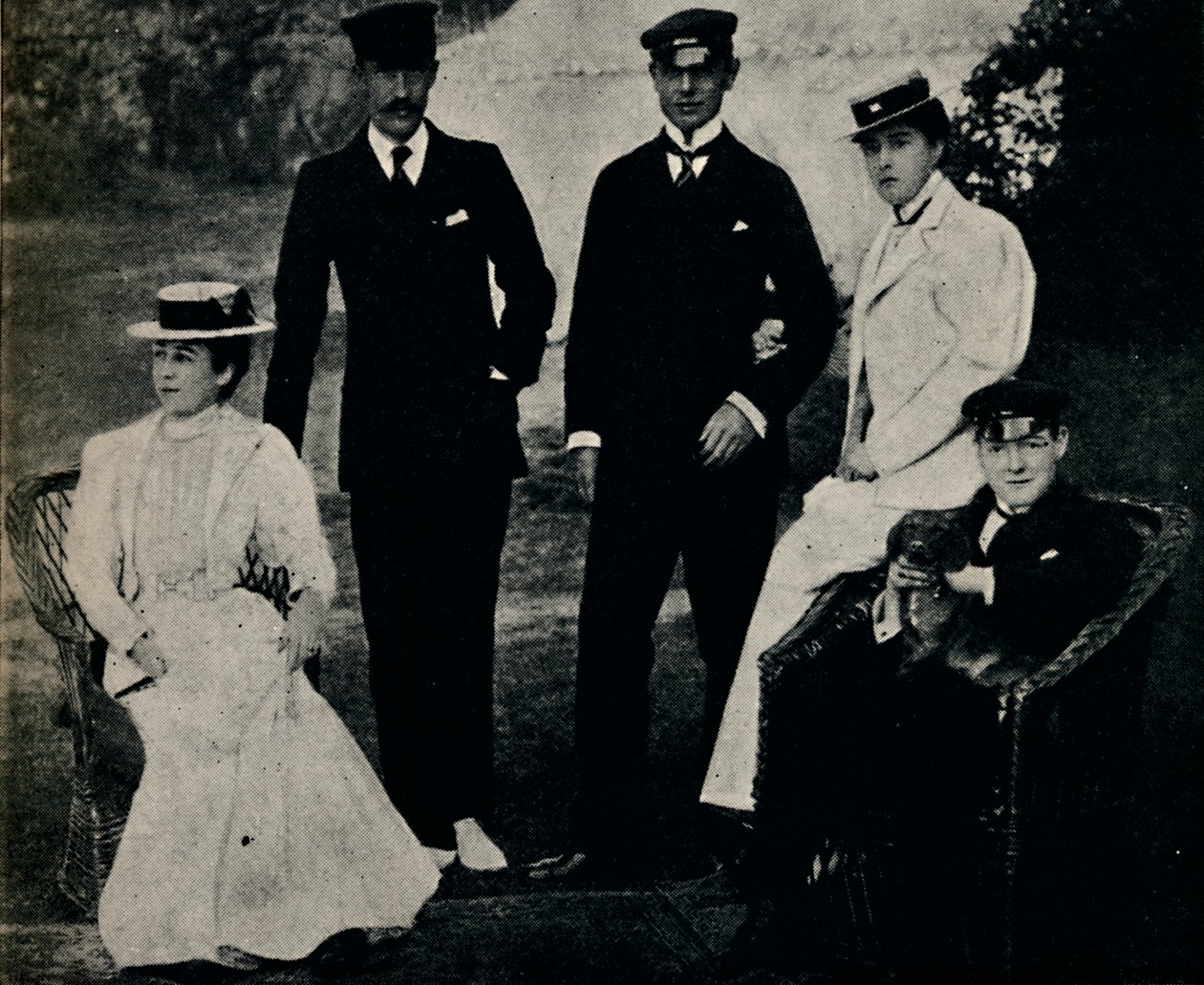 Családi csoport Cowesben, 1890-es évek eleje, 1945. alkotó: Unbekannt
