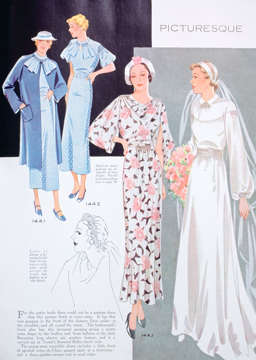 Divatillusztráció, 1935 alkotó: Unbekannt
