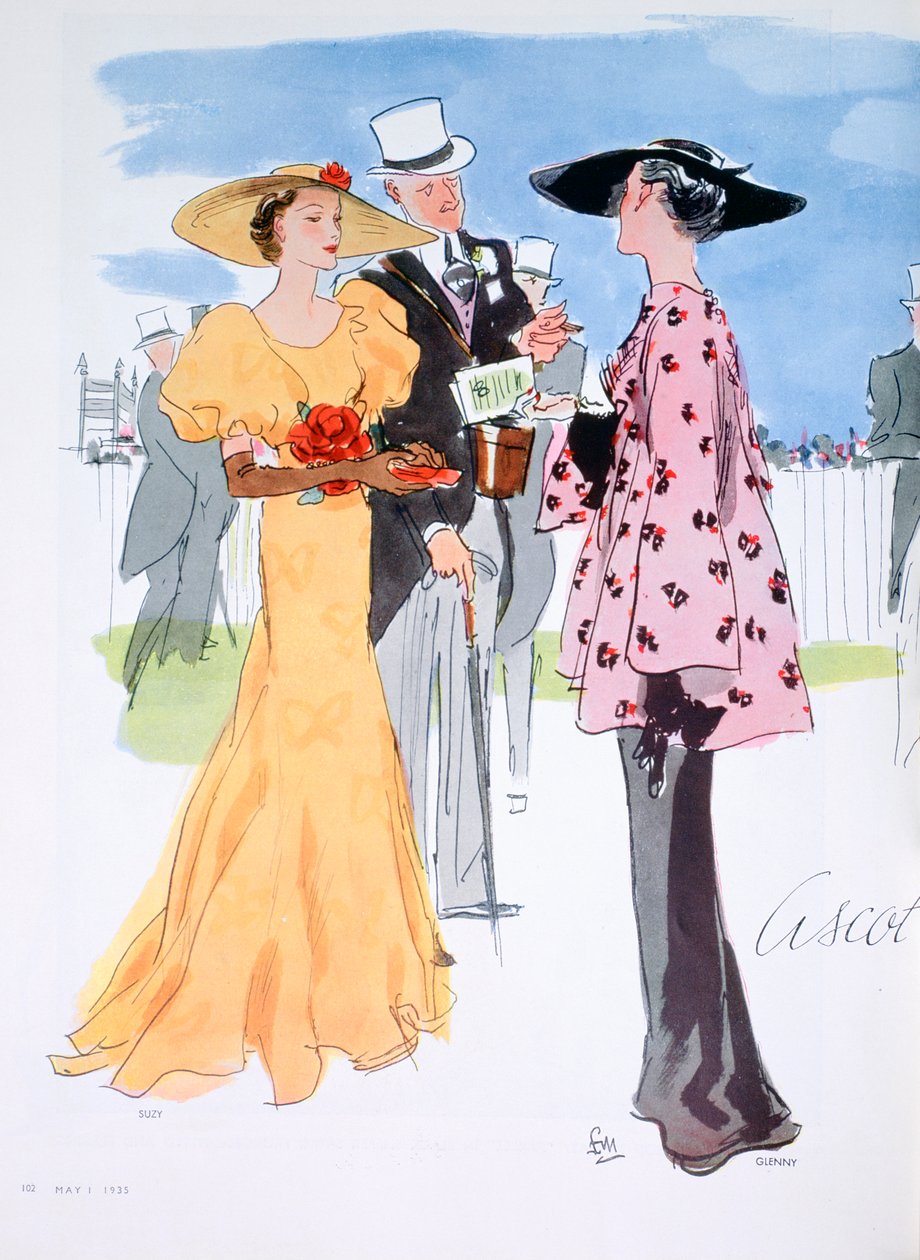 Divatillusztráció, 1935 alkotó: Unbekannt