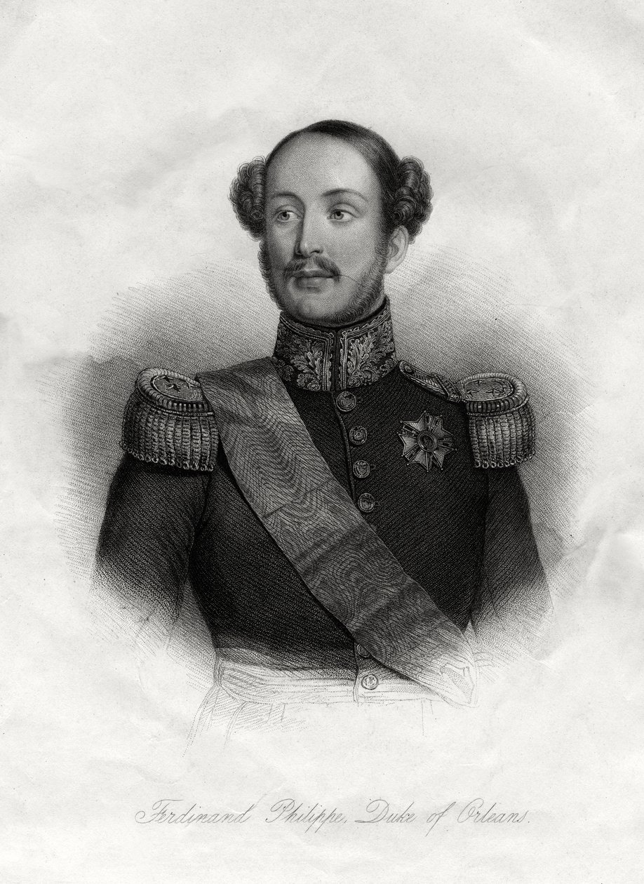 Ferdinand-Philippe 1810-1842, Franciaország királyi hercege, XIX alkotó: Unbekannt