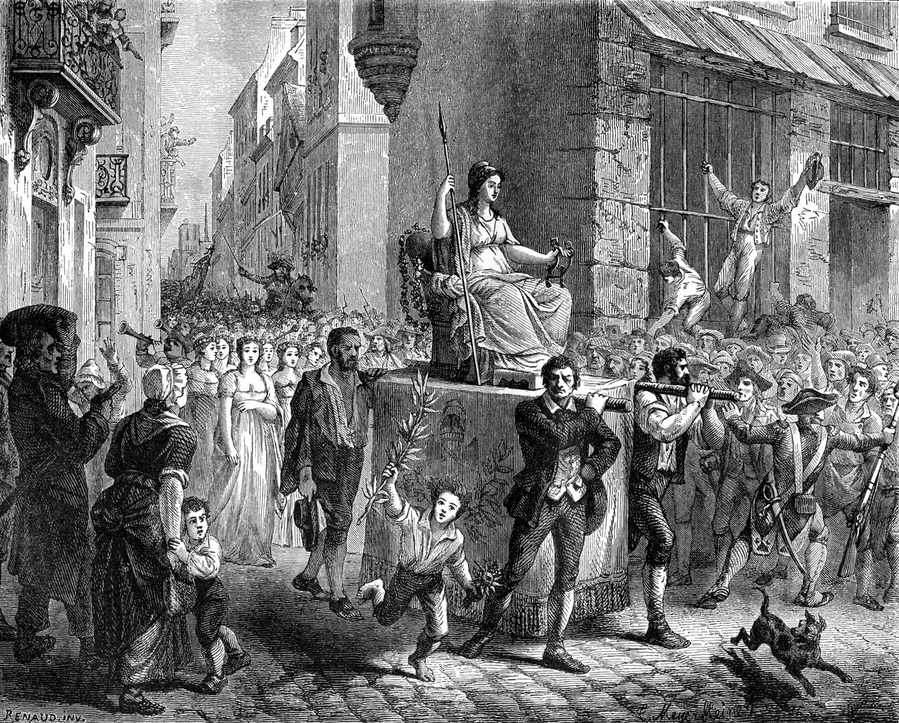 Az értelem fesztiválja, Párizs, 1793 1882-1884 alkotó: Unbekannt