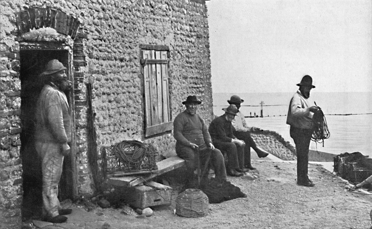 Fishermen, Sheringham, Norfolk, 1912 alkotó: Unbekannt