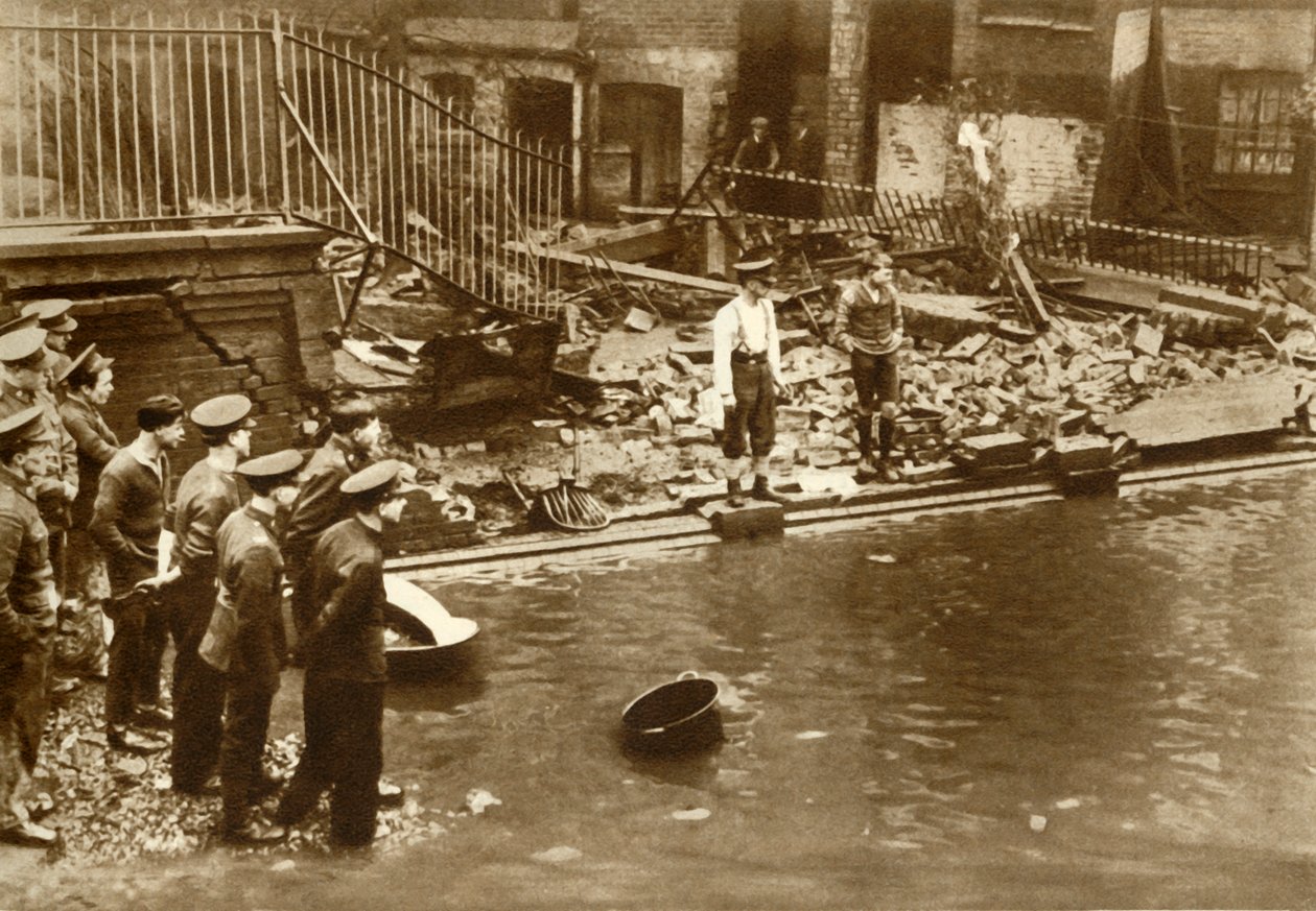 Árvíz Londonban, 1928, 1935. alkotó: Unbekannt
