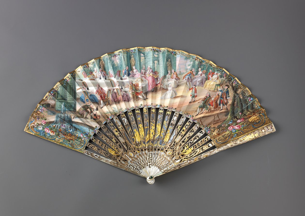 Összecsukható ventilátor, 1760-as évek. alkotó: Unbekannt