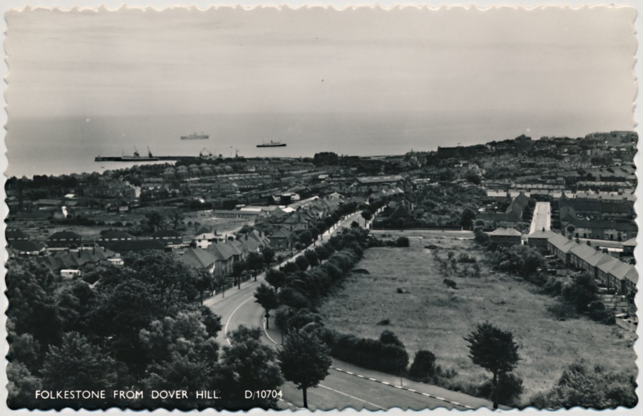 Folkestone a Dover Hillről, 19. század vége – 20. század eleje alkotó: Unbekannt