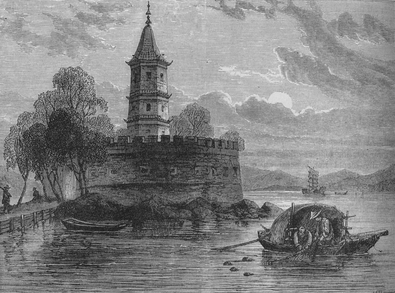 Erőd a Peiho folyón, 1880 alkotó: Unbekannt