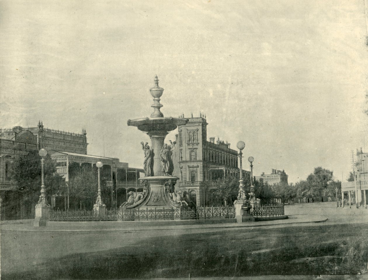 Szökőkút, Pall Mall, Bendigo, 1901. alkotó: Unbekannt