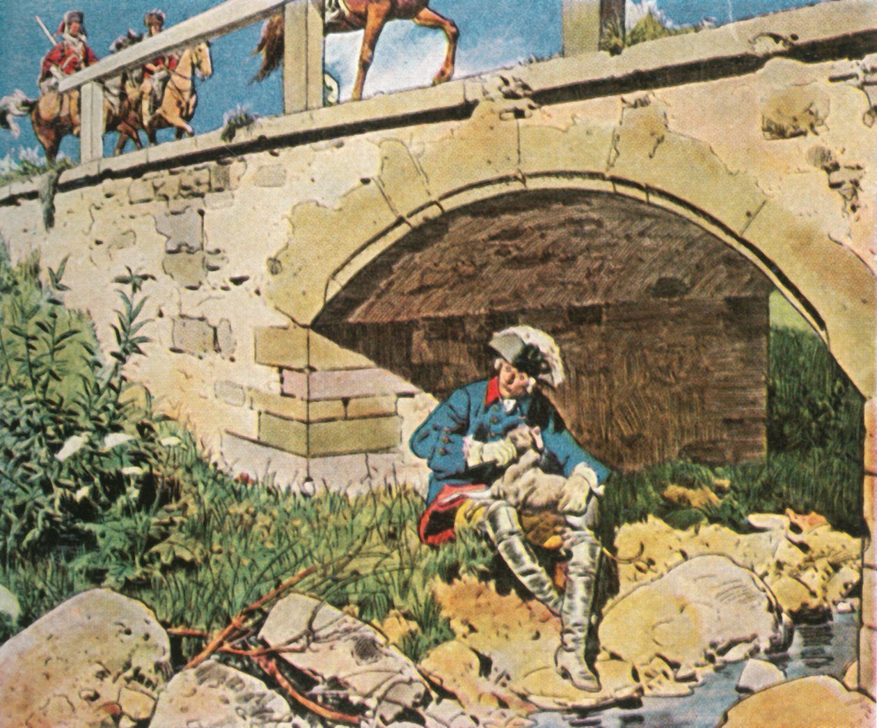 Nagy Frigyes elkerüli az elfogást, 1745, 1936. alkotó: Unbekannt